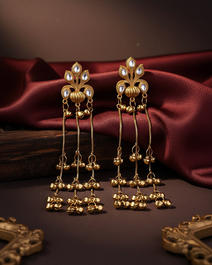 Aayodhi Oxidised Earring - Copper