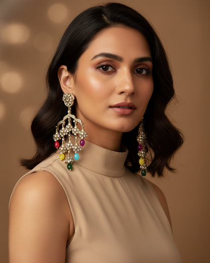 Multi Ahsas Designer Premium Earring