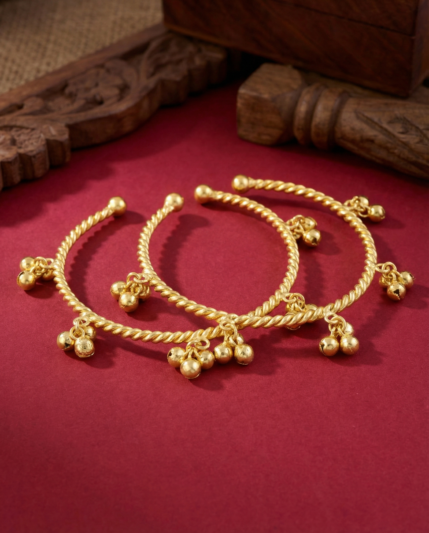 Sandali Premium Brass Ghunghroo Bangle