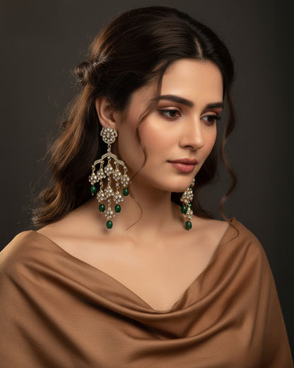 Green Ahsas Designer Premium Earring