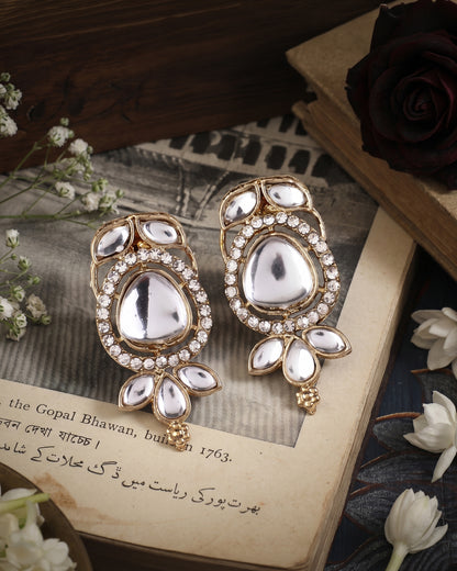 Sujata Zircone Polki Dupe Stud Earring
