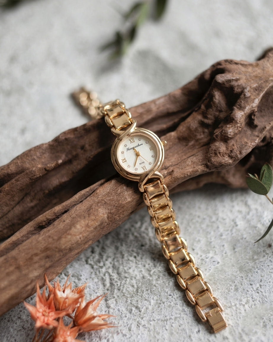 Elric Quartz Wrist Watch - White Gold