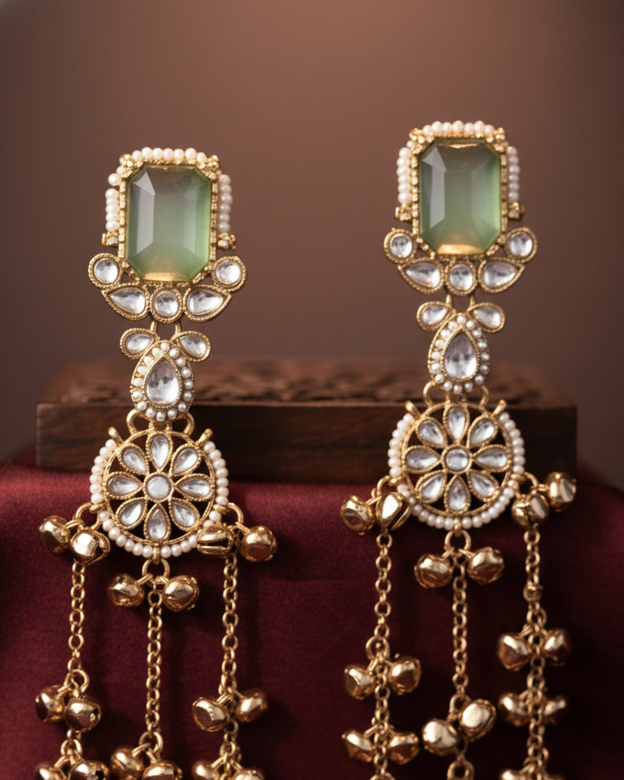 Olive Mehvisha Kashmiri Look Ghunghru Earring