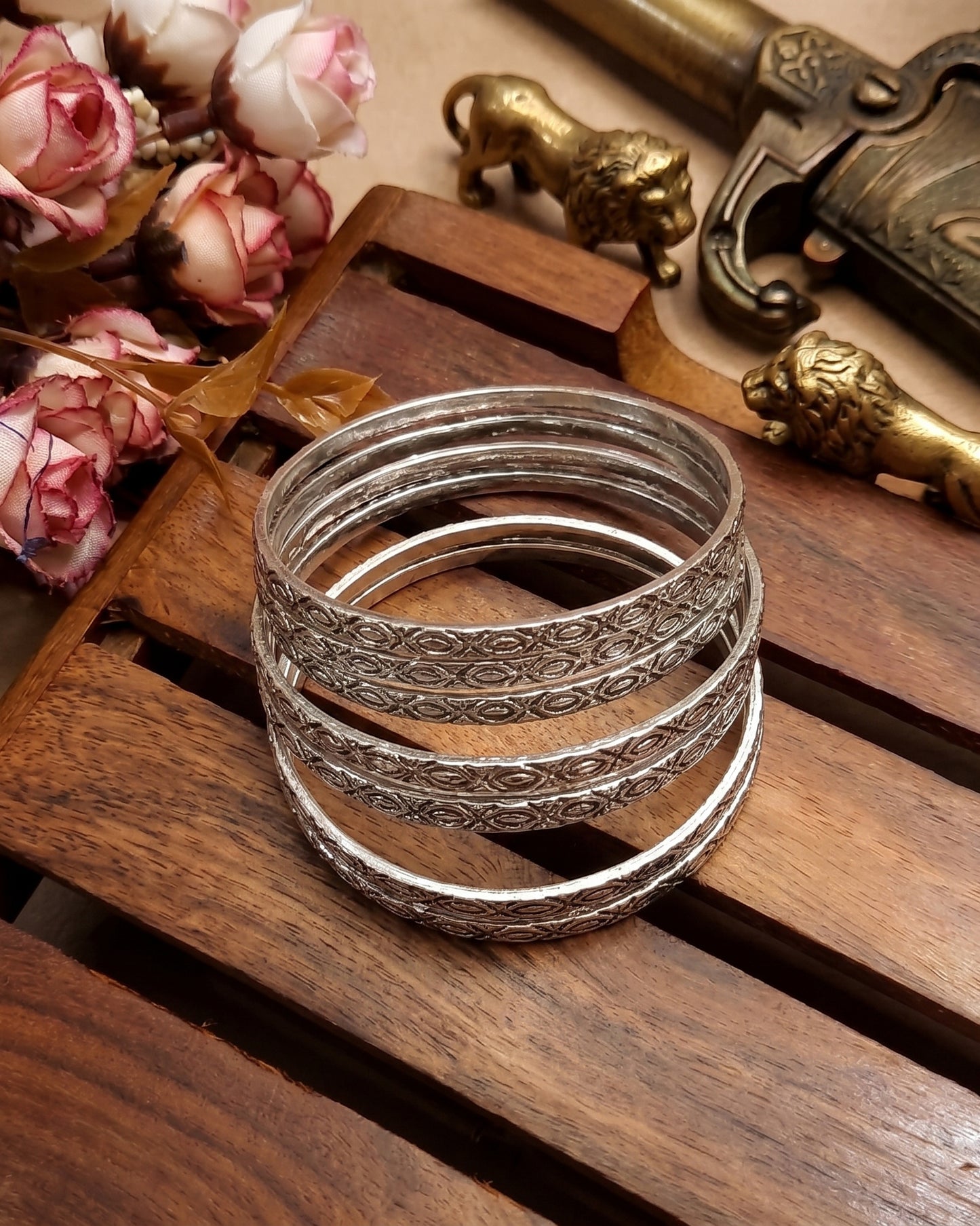 Funky Oxidised Bangle – 12pc