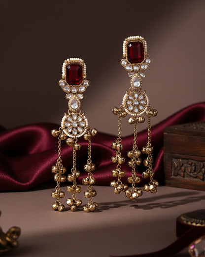 Ruby Mehvisha Kashmiri Look Ghunghru Earring