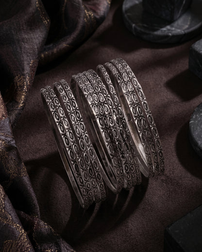 Funky Oxidised Bangle – 12pc