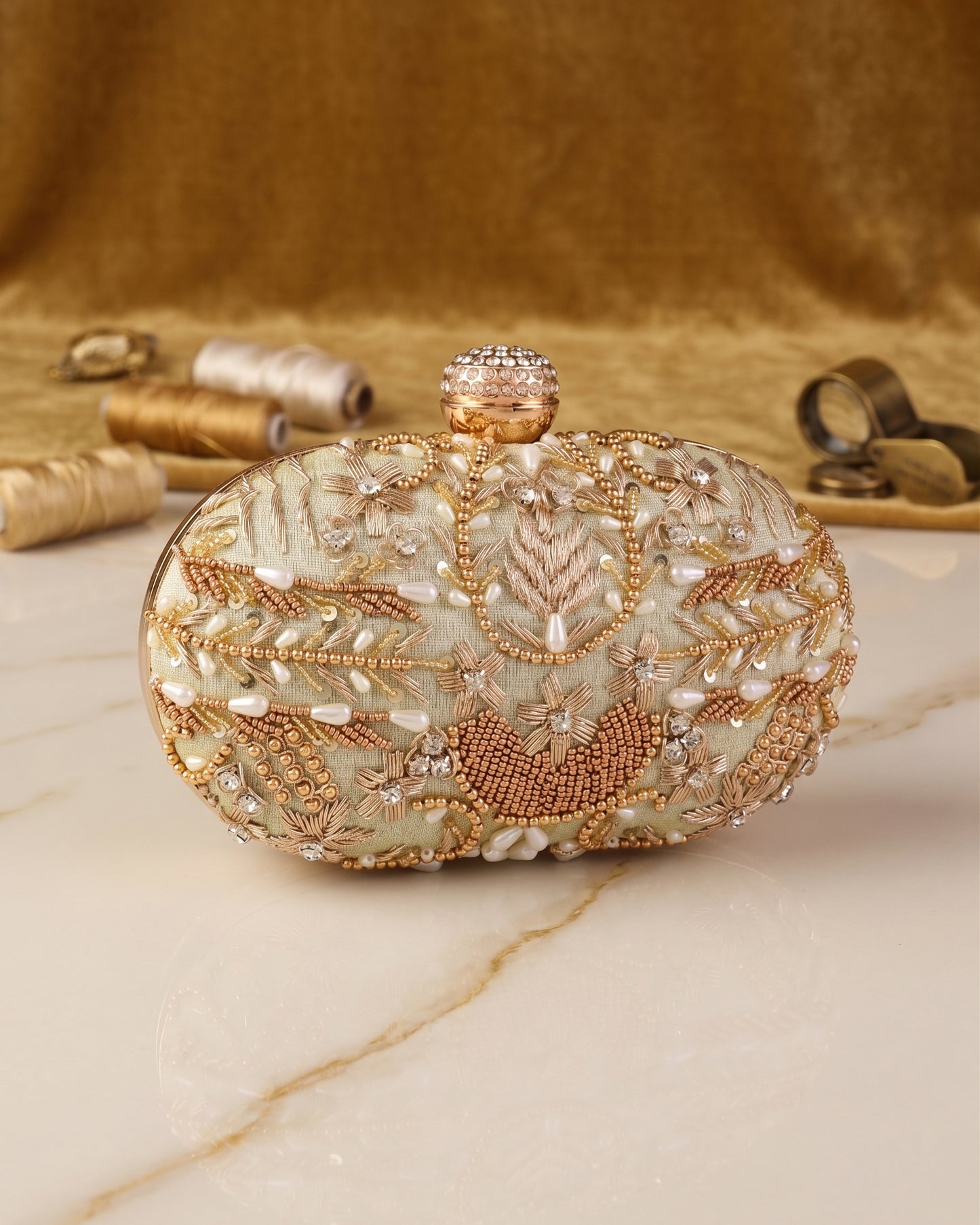 Olive Kanika Bridal Ethnic Clutch