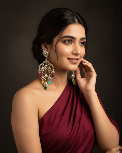 Multi Ahsas Designer Premium Earring