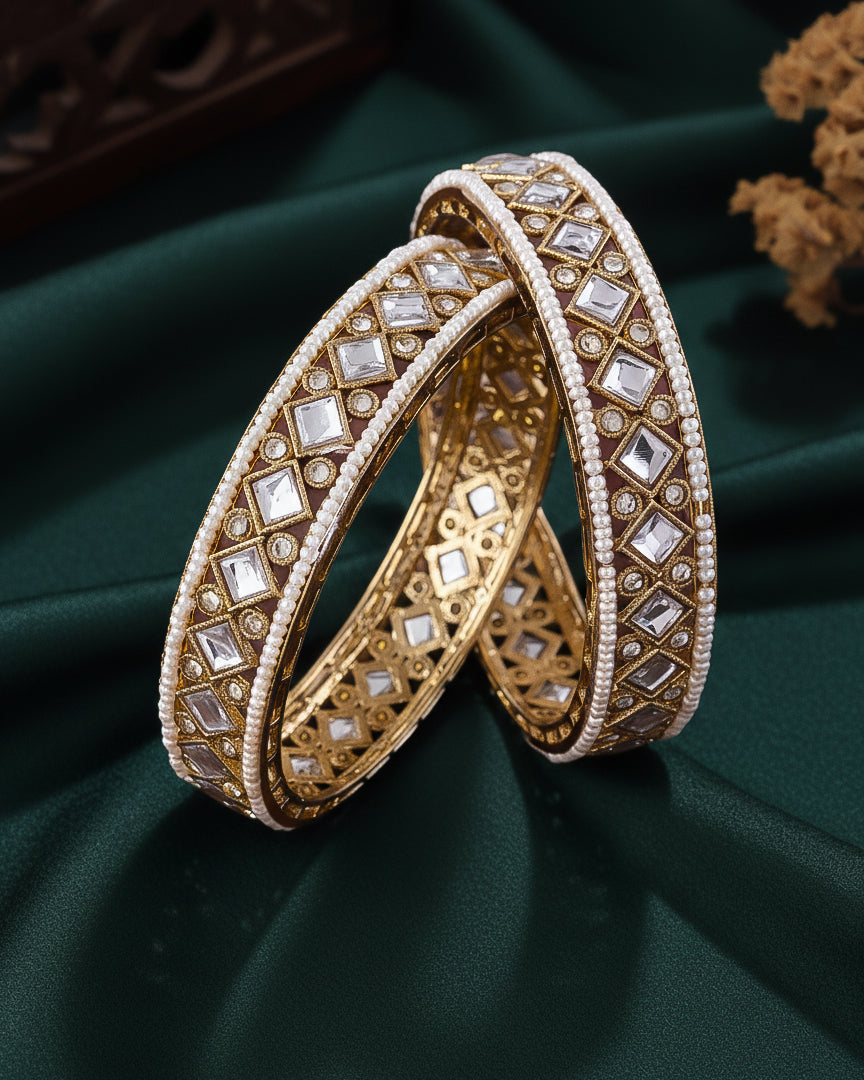 Khanak Kundan Bangle Set of 2