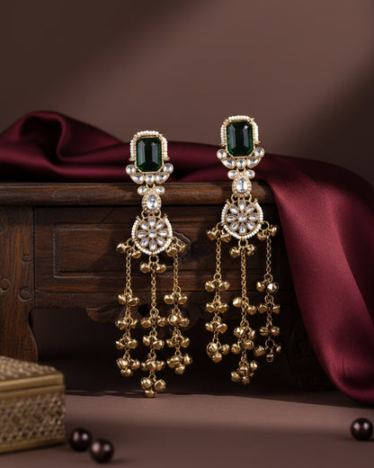 Emerald Mehvisha Kashmiri Look Ghunghru Earring