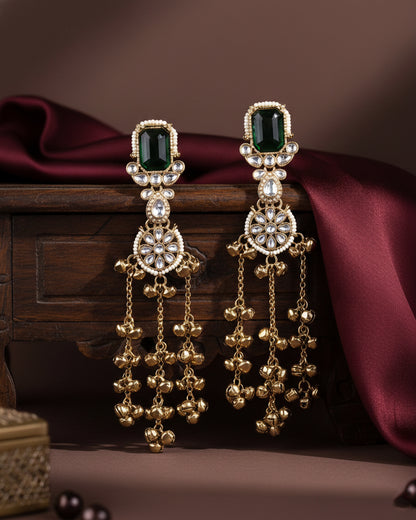 Emerald Mehvisha Kashmiri Look Ghunghru Earring