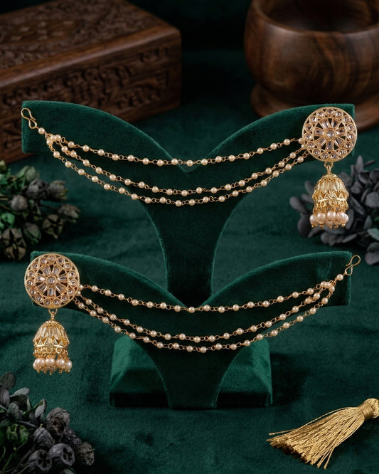 Lokit Jhumki Kaan Chain Earring