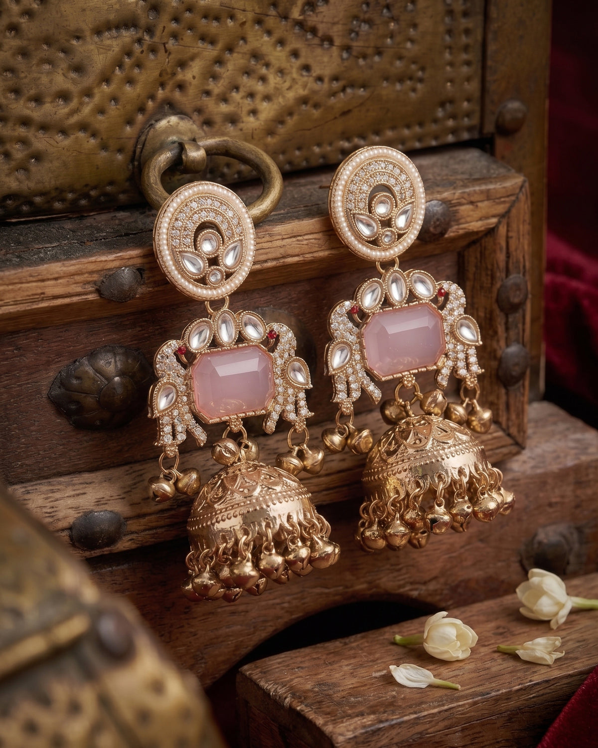 Blush Varisha Kashmiri Look Ghunghru Jhumka Earring