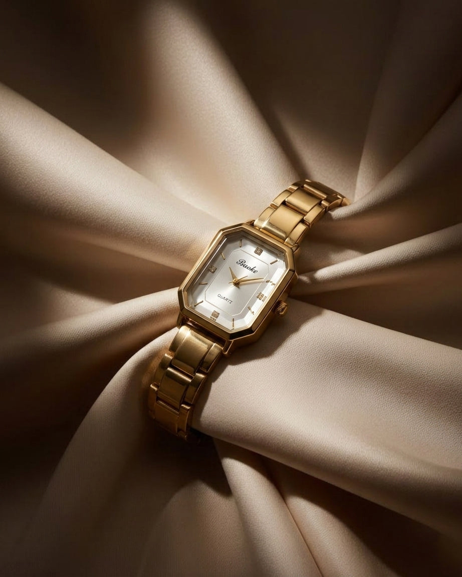 Laurent Quartz Wrist Watch - White Gold