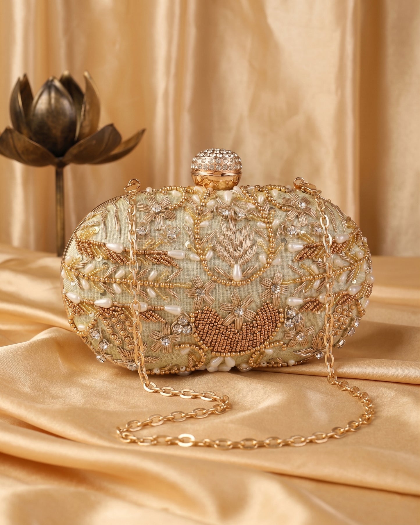 Olive Kanika Bridal Ethnic Clutch