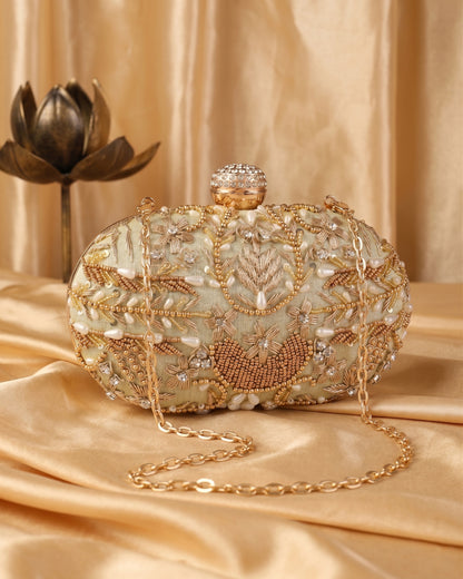 Olive Kanika Bridal Ethnic Clutch