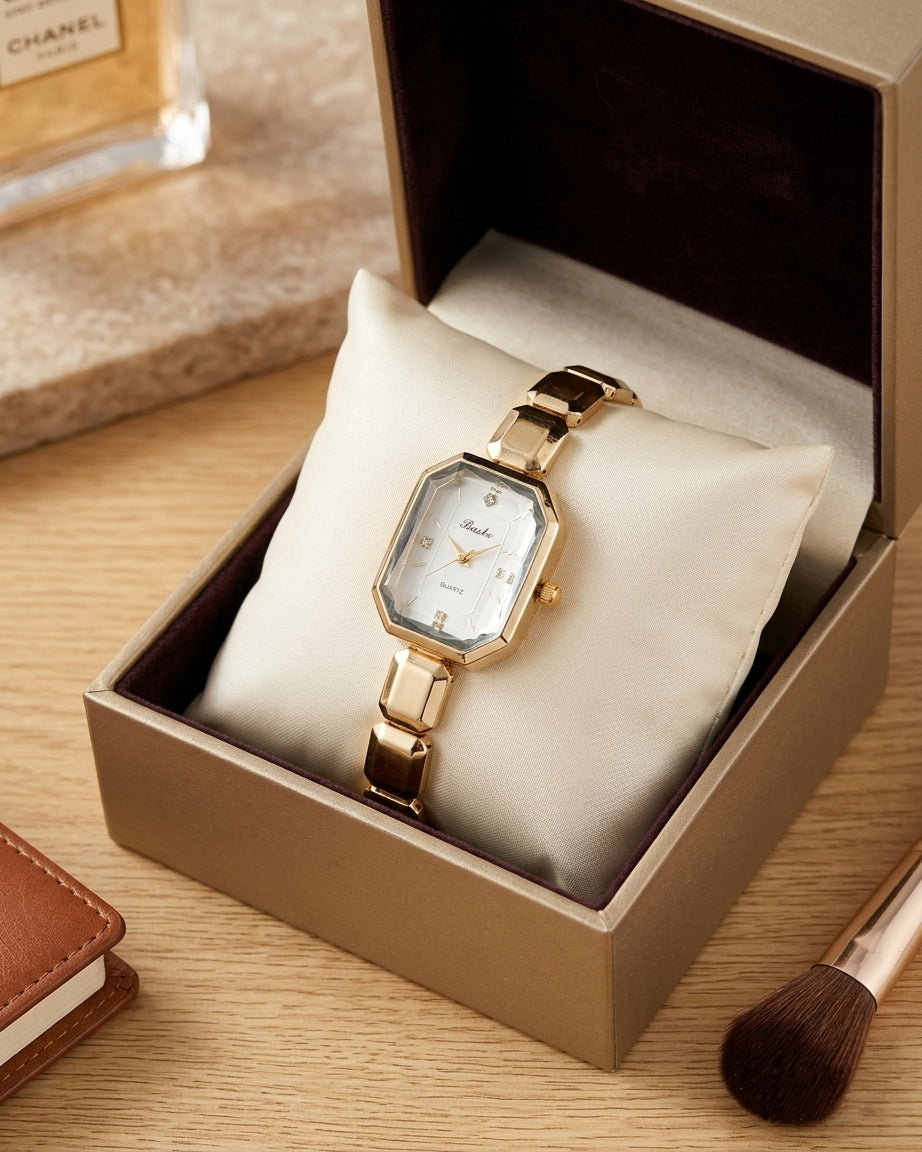 Laurent Quartz Wrist Watch - White Gold
