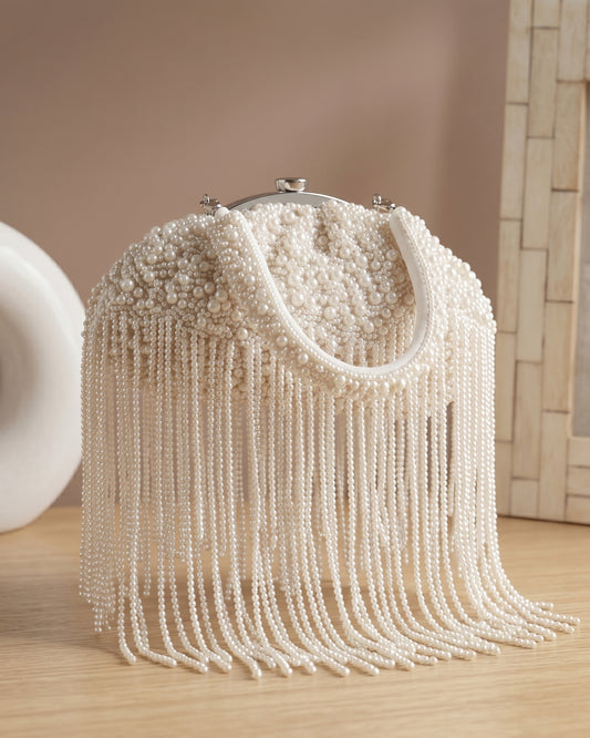 Cartina Premium Pearl Detailed Potli Style Clutch