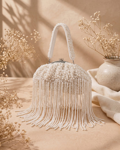 Cartina Premium Pearl Detailed Potli Style Clutch