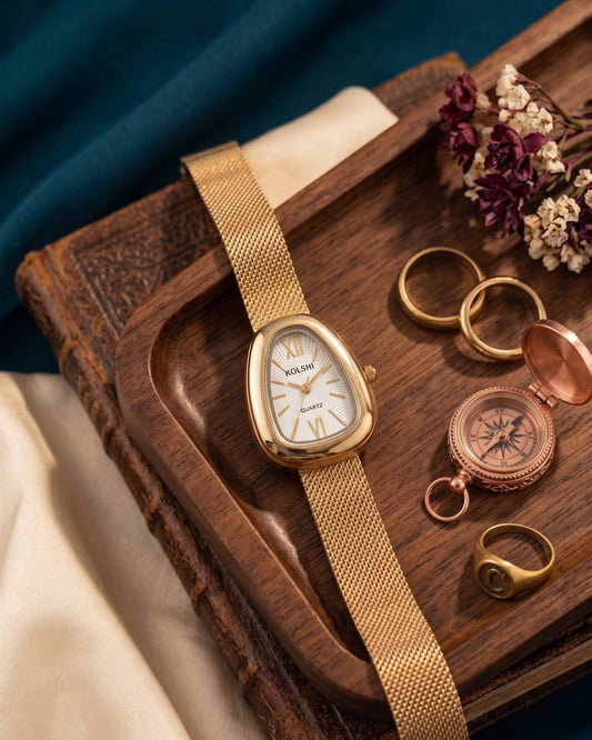Xander Quartz Wrist Watch - Gold