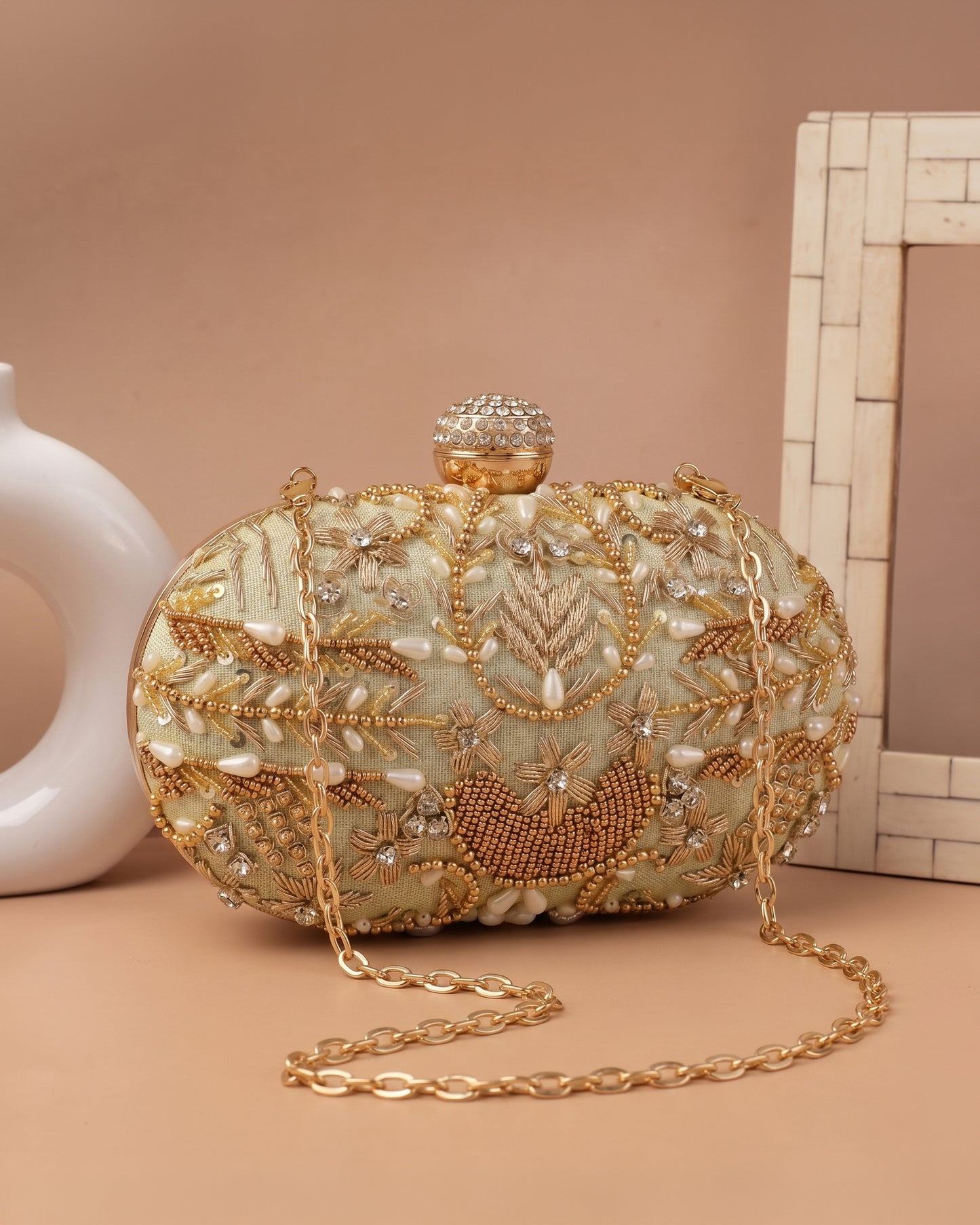 Olive Kanika Bridal Ethnic Clutch