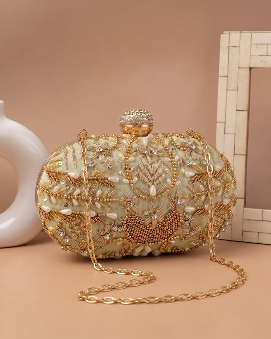 Olive Kanika Bridal Ethnic Clutch
