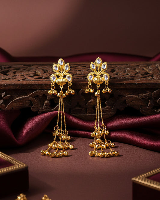 Aayodhi Oxidised Earring - Gold