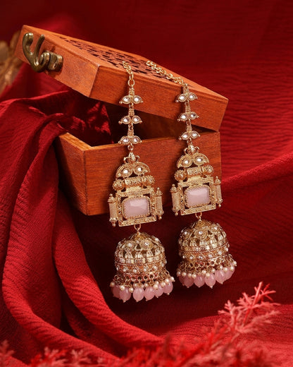Blush Nainika Jhumka Earring With Sahara