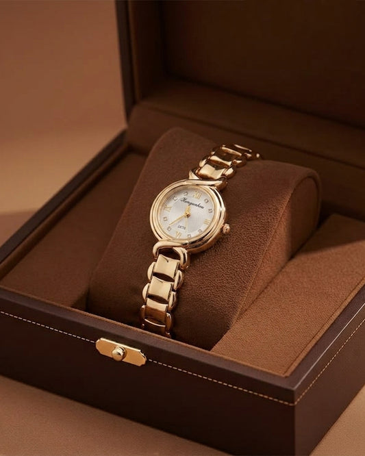 Elric Quartz Wrist Watch - White Gold