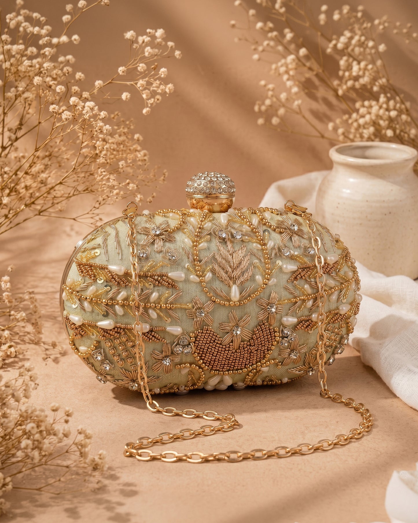 Olive Kanika Bridal Ethnic Clutch