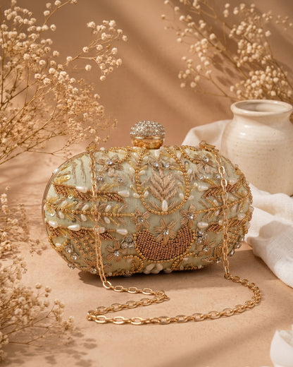 Olive Kanika Bridal Ethnic Clutch