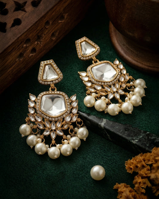 Chandrika Polki Dupe Kundan Earring