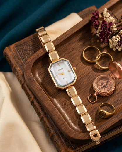 Laurent Quartz Wrist Watch - White Gold