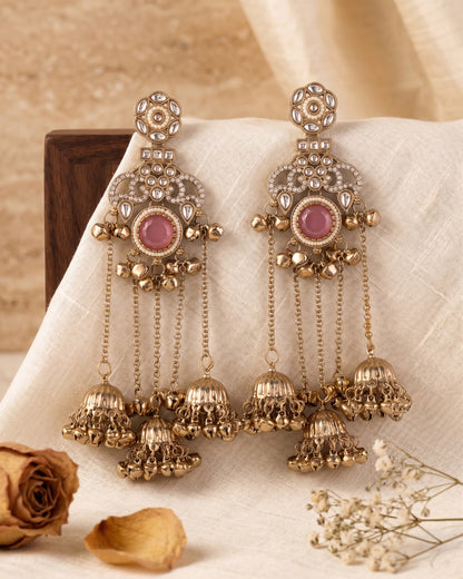 Blush Miraya Kashmiri Look Ghunghru Jhumka Earring