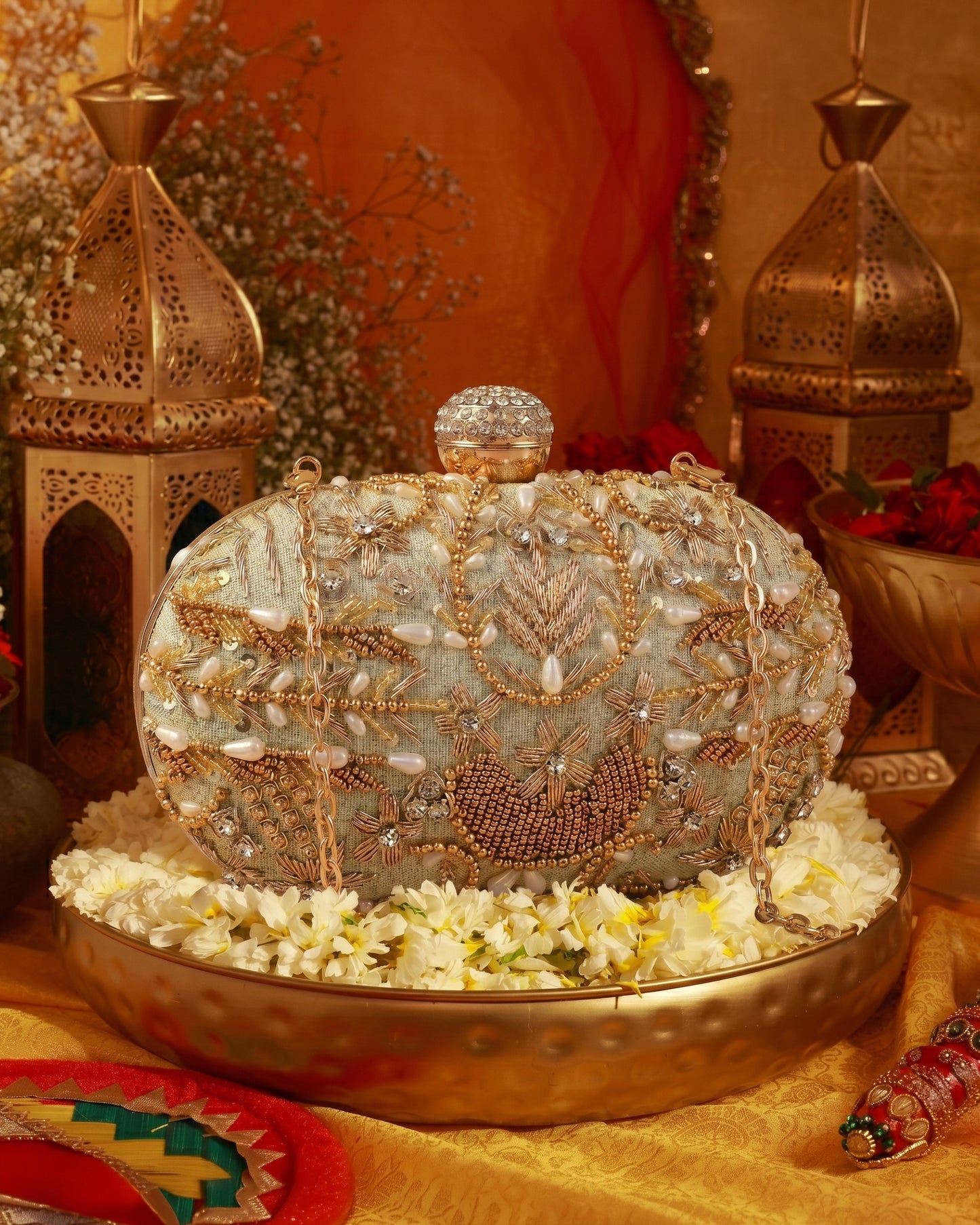 Olive Kanika Bridal Ethnic Clutch