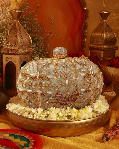 Olive Kanika Bridal Ethnic Clutch