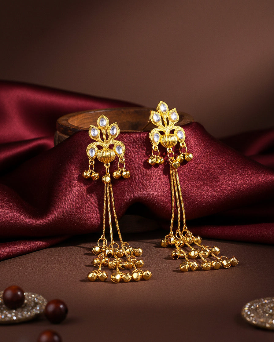 Aayodhi Oxidised Earring - Gold
