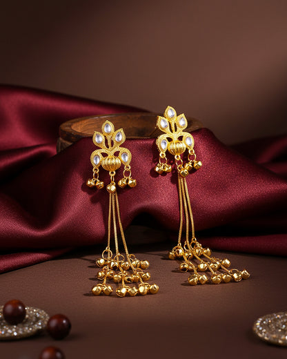 Aayodhi Oxidised Earring - Gold