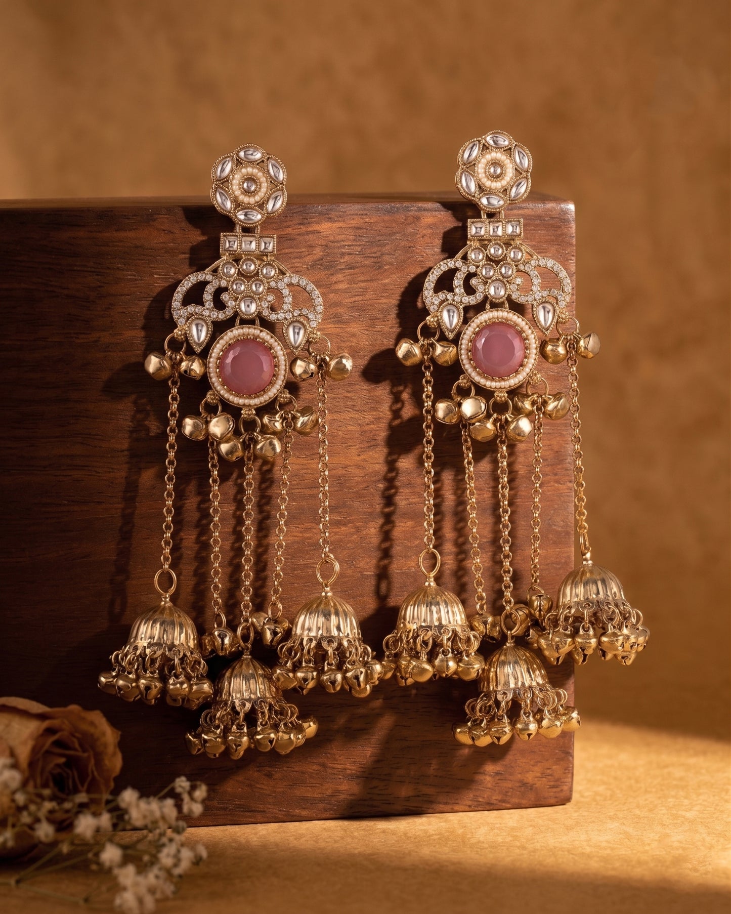 Blush Miraya Kashmiri Look Ghunghru Jhumka Earring