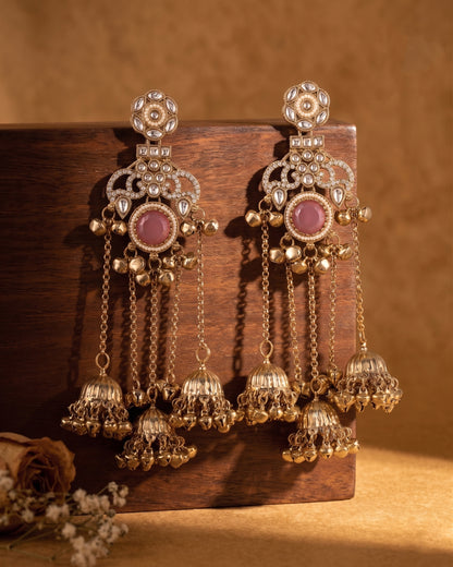 Blush Miraya Kashmiri Look Ghunghru Jhumka Earring