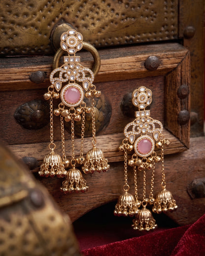 Blush Miraya Kashmiri Look Ghunghru Jhumka Earring