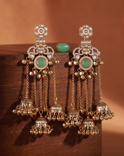 Olive Miraya Kashmiri Look Ghunghru Jhumka Earring