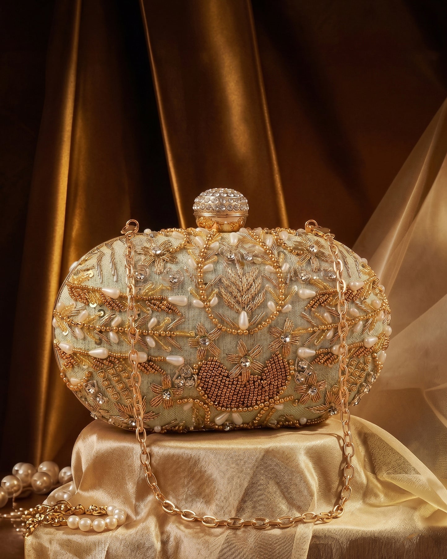 Olive Kanika Bridal Ethnic Clutch