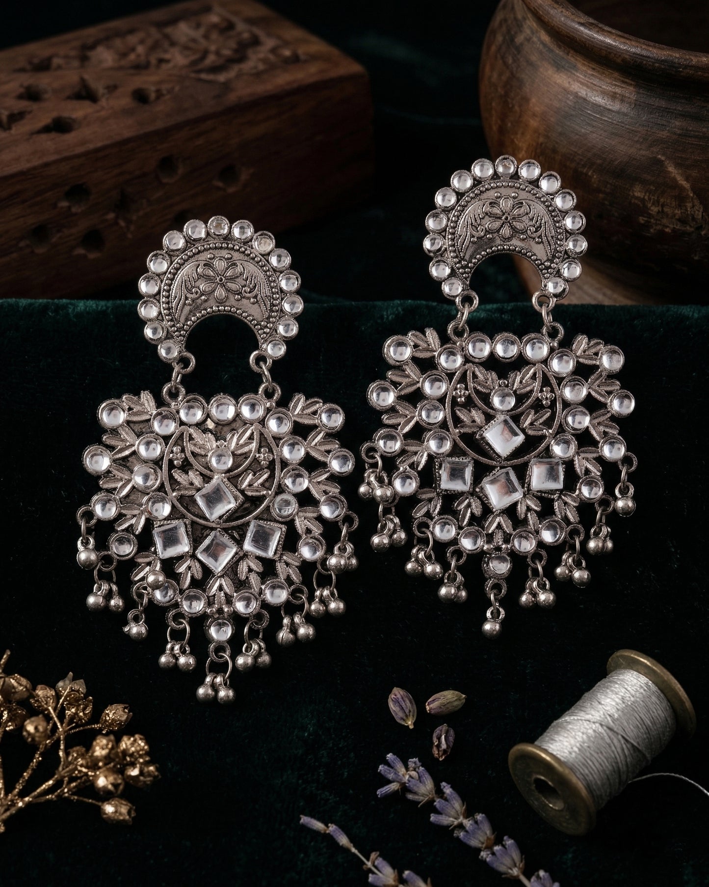 Chandan Oxidised Earring