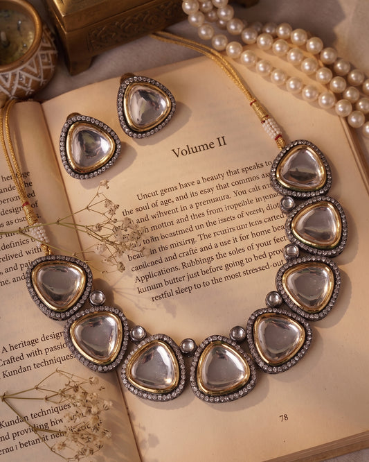 Hamza Polki Lookalike Necklace Set