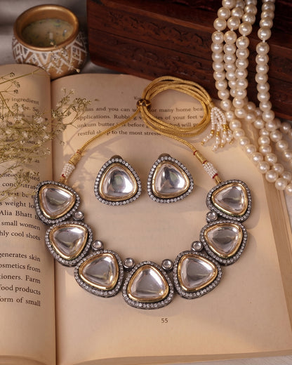 Hamza Polki Lookalike Necklace Set