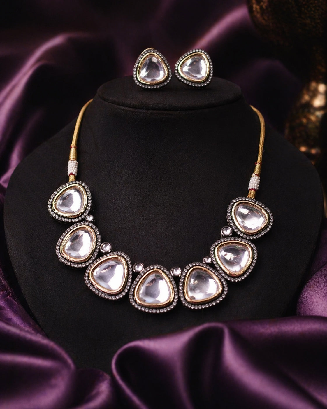 Hamza Polki Lookalike Necklace Set