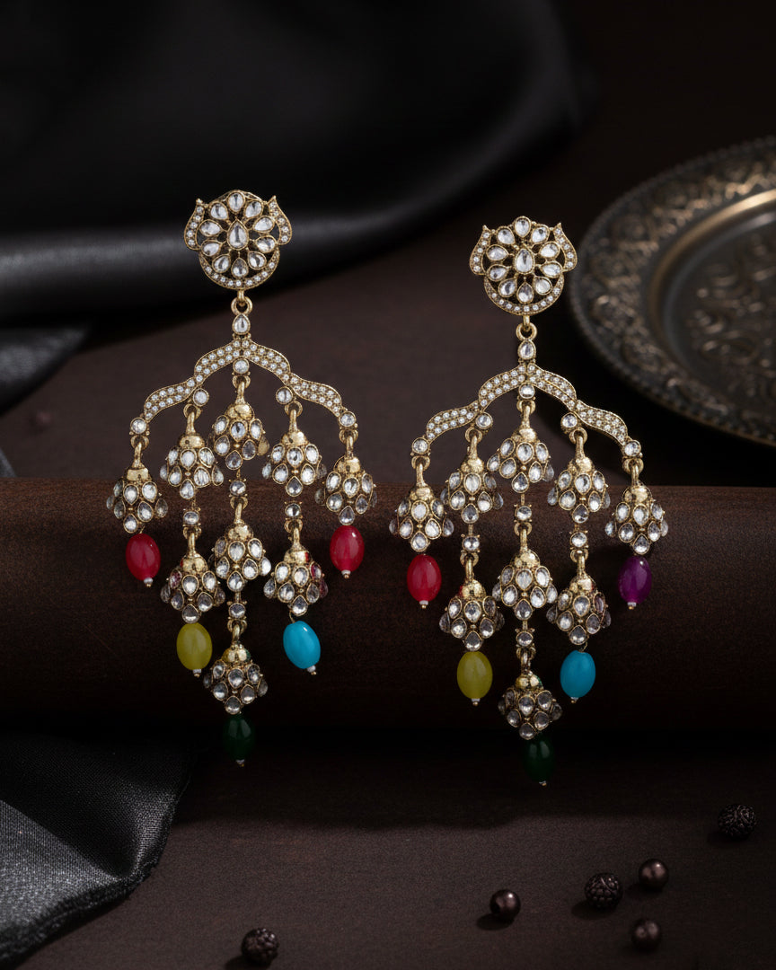 Multi Ahsas Designer Premium Earring