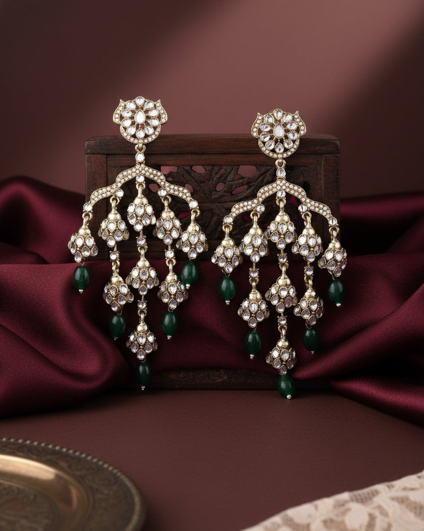 Green Ahsas Designer Premium Earring