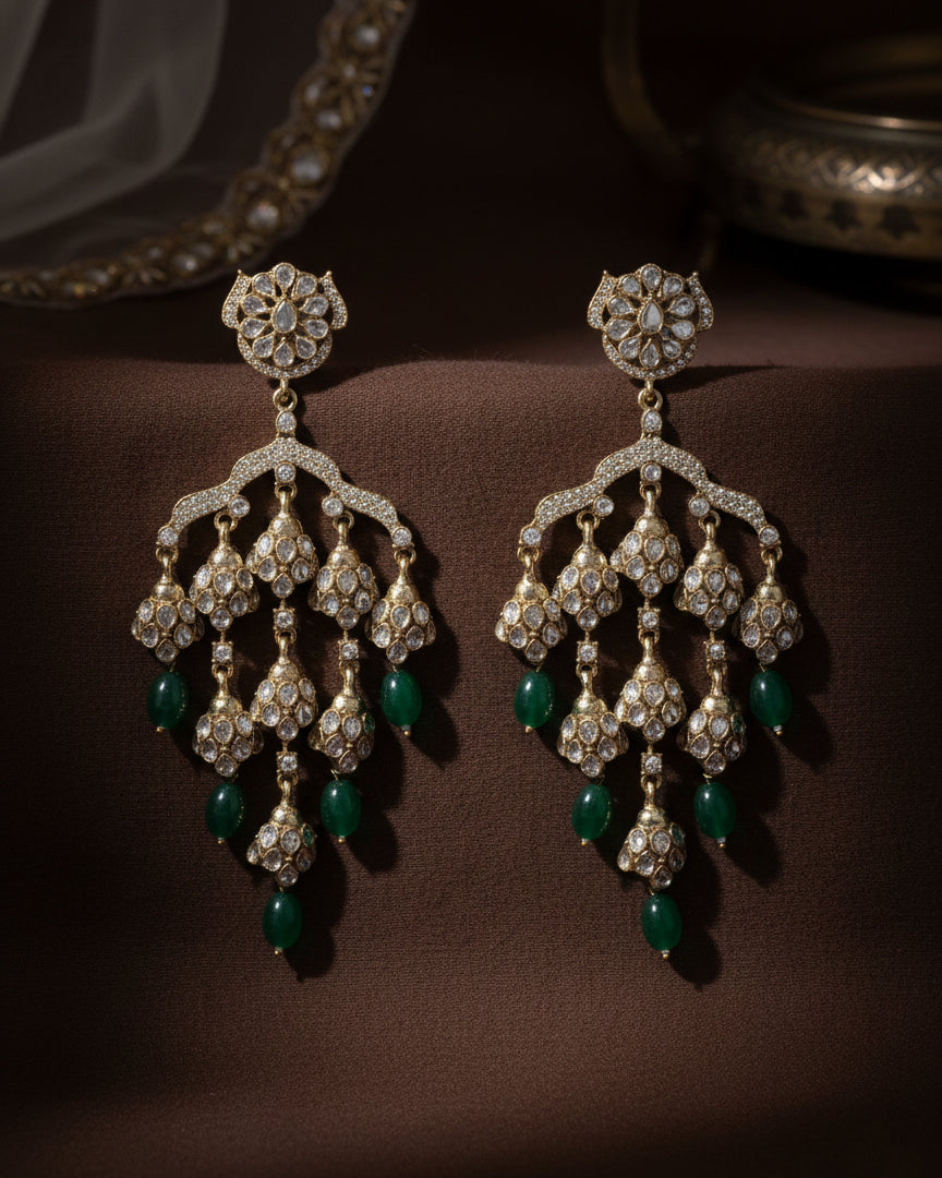 Green Ahsas Designer Premium Earring